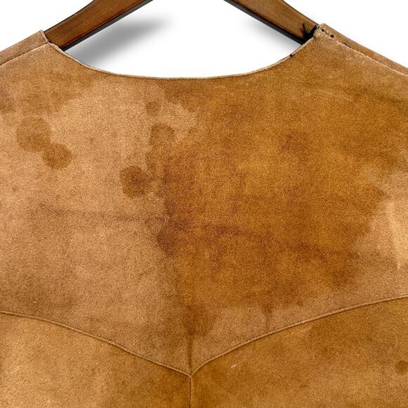 Katch Me Suede Snap Vest Mens Sz XXL Halloween Reenactment Costume Cosplay - Picture 7 of 8